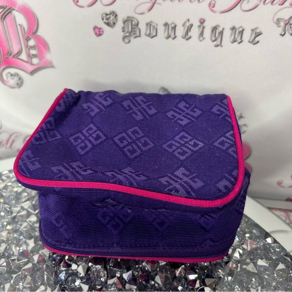 Givenchy makeup bag mirror inside cute mini purple monogram printed purple pink - Picture 4 of 8